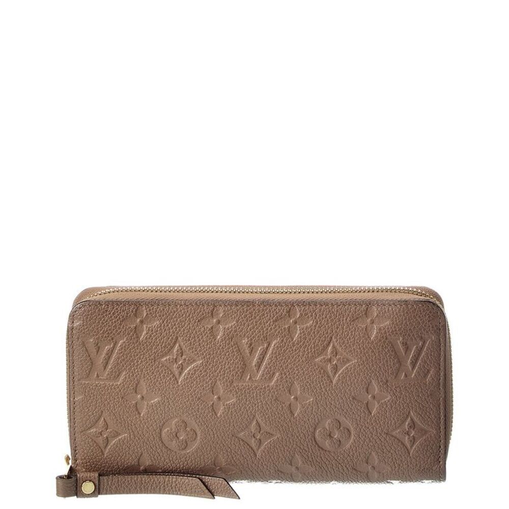 Louis Vuitton Beige Empreinte Leather Zippy Wallet Nm (Authentic Pre-Loved)